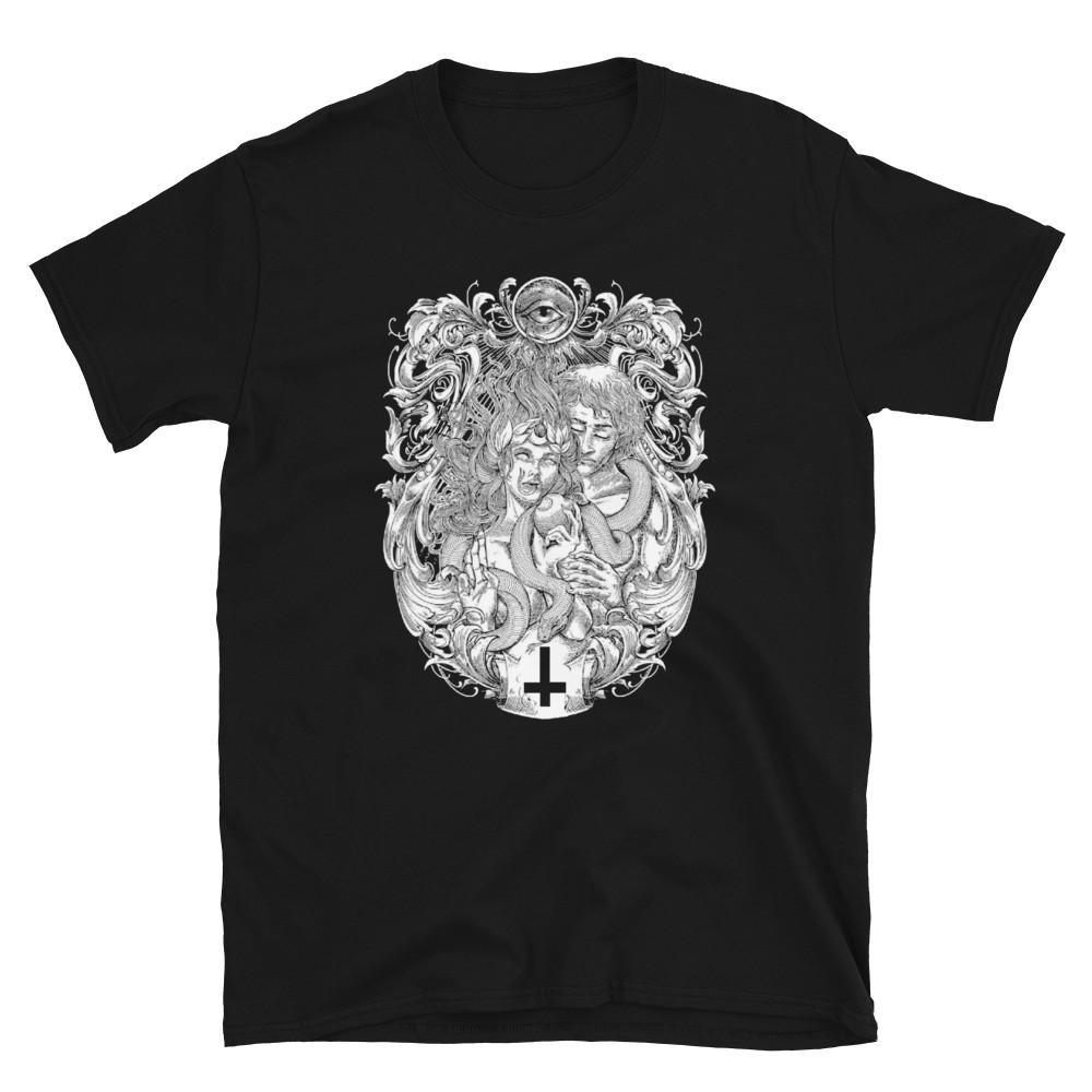 Adam and Eve Dark Art Tshirt Death Metal Tee New Printed TShirt Unisex T-Shirt Graphic Tee