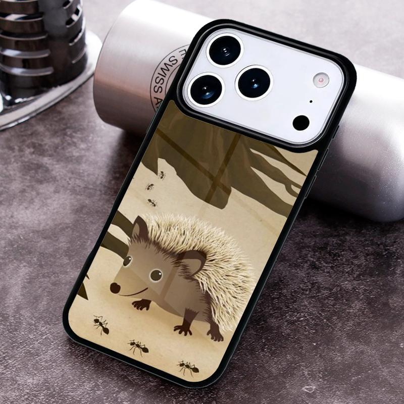 Чехол для телефона «Ёжик в лесу» для iPhone 17 16 15 Pro Max Air 14 13 12 11 Plus Ударопрочный чехол