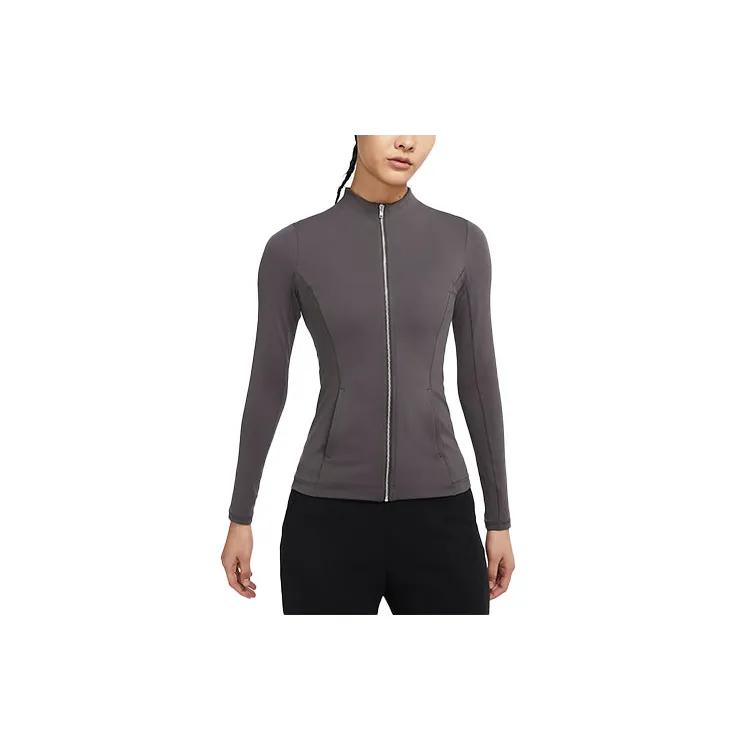 Nike Jackets Women's Gray Stand Collar Moderate Other (Unisex) Jackets DD5534 254
