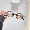 Retro Oval Frame Glasses Women Female Sweet Cool Eyewear Trend Reading Computer Anti Blue Light Eyeglasses