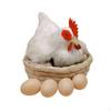 Искусственная курица для декора, реквизит для фото, фигурка для сада, модель для сада, фермы, магазина
