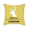 Ins Nordic Style Short Plush Linen Pillowcase Single-sided Printed Cushion Cover Pillowcase