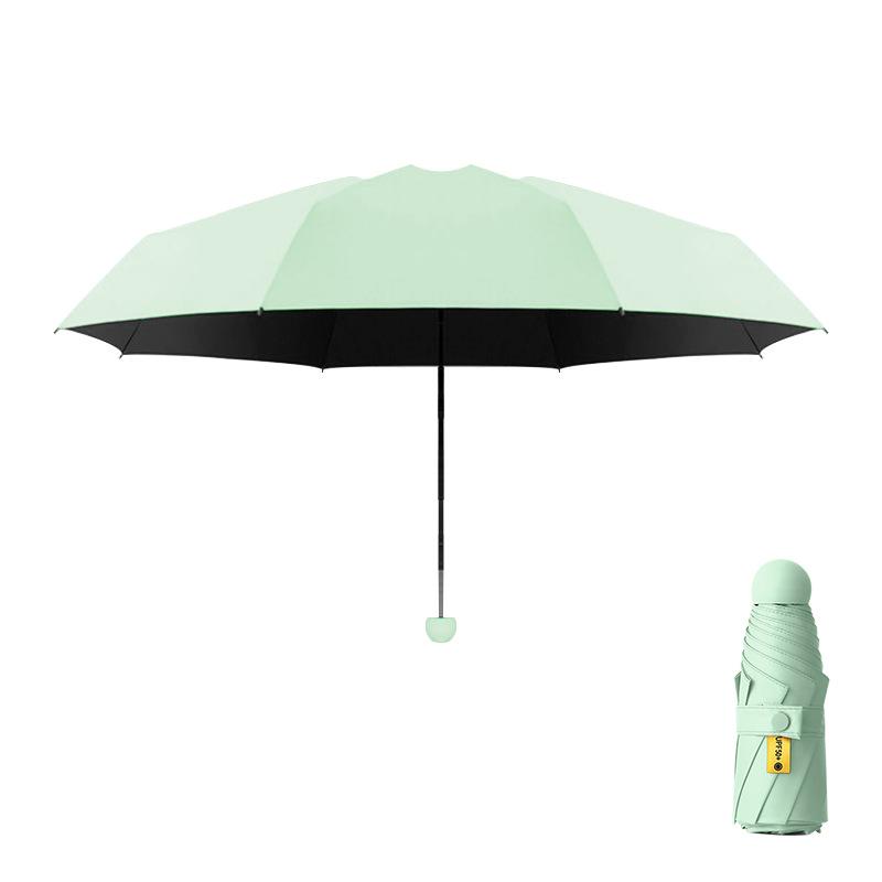 Мини-зонтик, переносной, виниловый, солнцезащитный, защита от ультрафиолета, зонт от непогоды и дождя, 50% зонт для печати