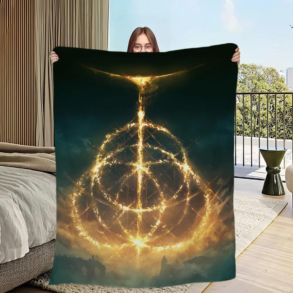 Warm Soft Plush Flannel Blanket Logo Comfortable Throw for Sofa Bedroom Office Travel Gaming Fan Art Perfect Gift