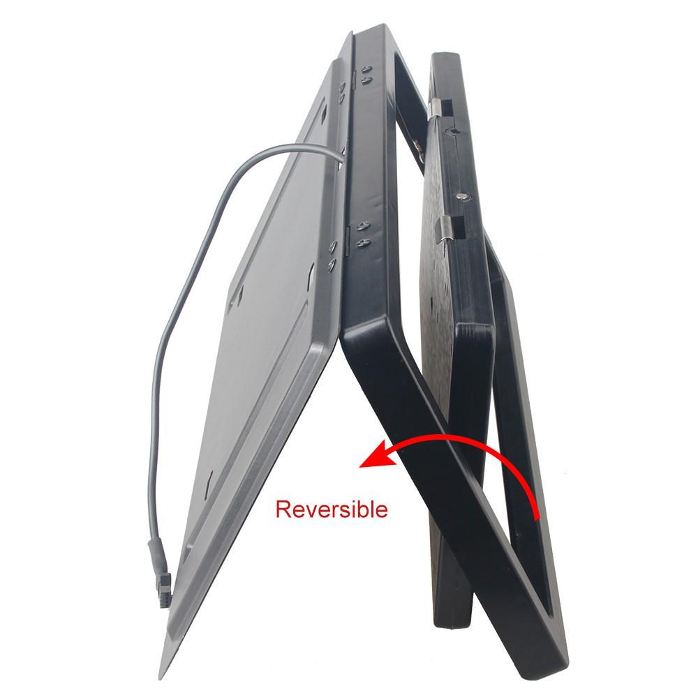 Электрическая переворачивающаяся двойная рамка для номерного знака для североамериканских автомобилей