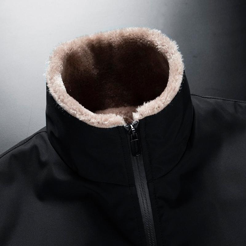 M-8XL Мужская зимняя повседневная классическая ветровка большого размера, теплая толстая бархатная парка-парка, куртка, мужская осенняя модная одежда из искусственного меха, ветрозащитная мужская парка