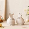 Украшение Милый Пасхальный Кролик Силиконовая Форма Для Поделок DIY Антипригарная 3D Форма Кролика Многоразовая Гибкая Форма для Гипса Цемента Праздничная Вечеринка
