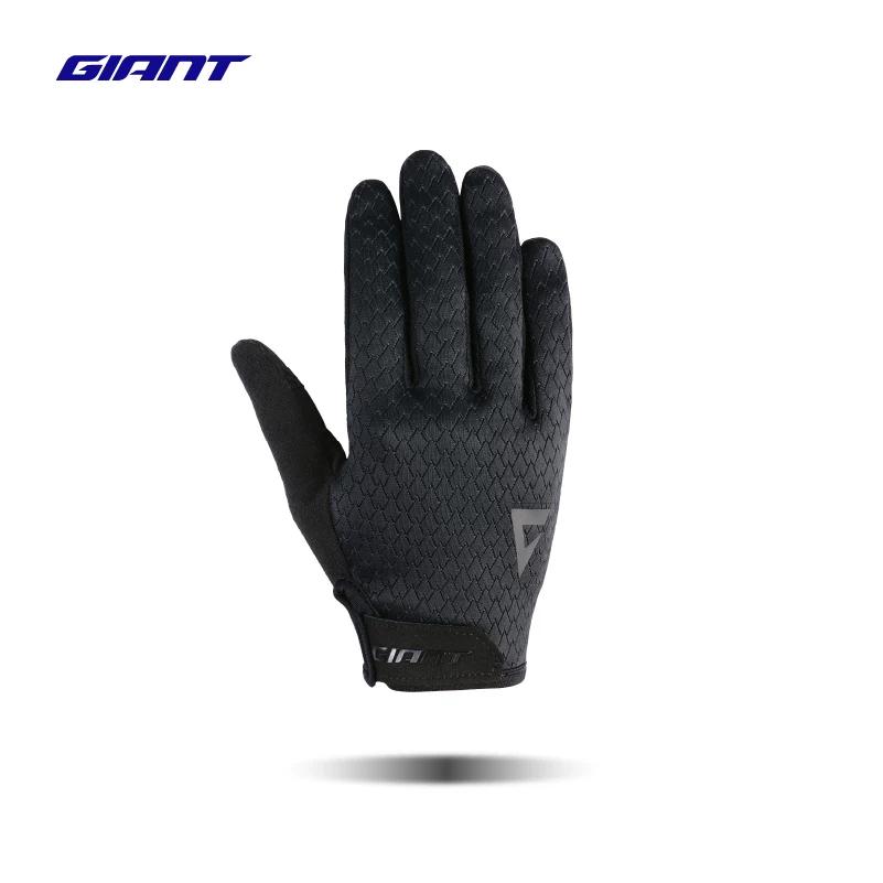 Authentic Giant Rush Mark Autumn and Winter Long-Finger Gloves, Windproof, Fleece-Lined, Warm, Shock-Absorbing Cycling Gloves