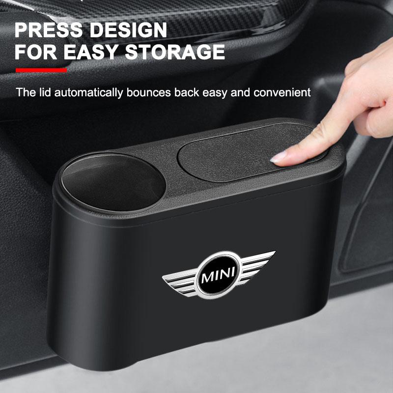 Автоэмблема Мусорное ведро Мусорный ящик Контейнер Хранение Автоаксессуары Для BMW Mini Cooper F54 F55 F56 R56 R60 SONE Roadster Clubman Купе
