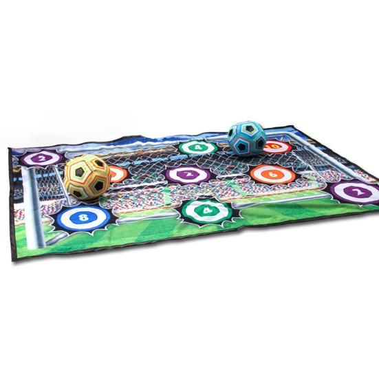 Футбольные игры для детей Футбольный игровой набор для мальчиков Коврик для футбола в помещении с целевыми зонами Тренировочные броски Улучшение навыков Футбольные подарки для детей