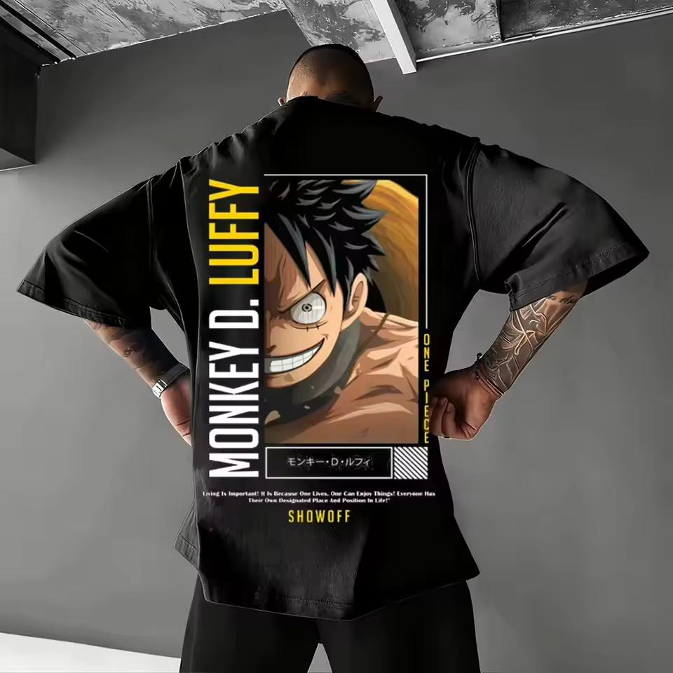 One Piece Anime Luffy 2026 New Hot Summer Streetwear T shirt Men Women Y2k Oversized Casual Tops Graphic Tee Cartoon Print