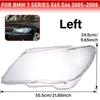 Крышка фары для BMW 7 серии E66 E65 E67 Facelift 2005-2008 Колпак корпуса фары Стеклянная крышка фары Автомобильная крышка фары
