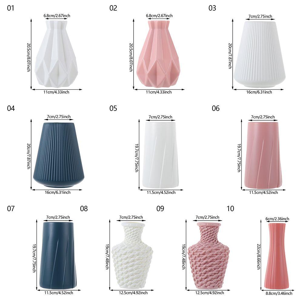 Plastic Imitation Ceramic Living Room Home Decoration Flower Vase Flower Arrangement Flower Pot
