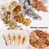 Art Sequins Decoration Golden/Silver Color Irregular Tin Foil Flake DIY Manicure UV Gel Polish