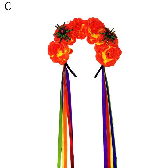 Женская атласная повязка на голову с красочным цветочным декором, обруч для волос яркого цвета.