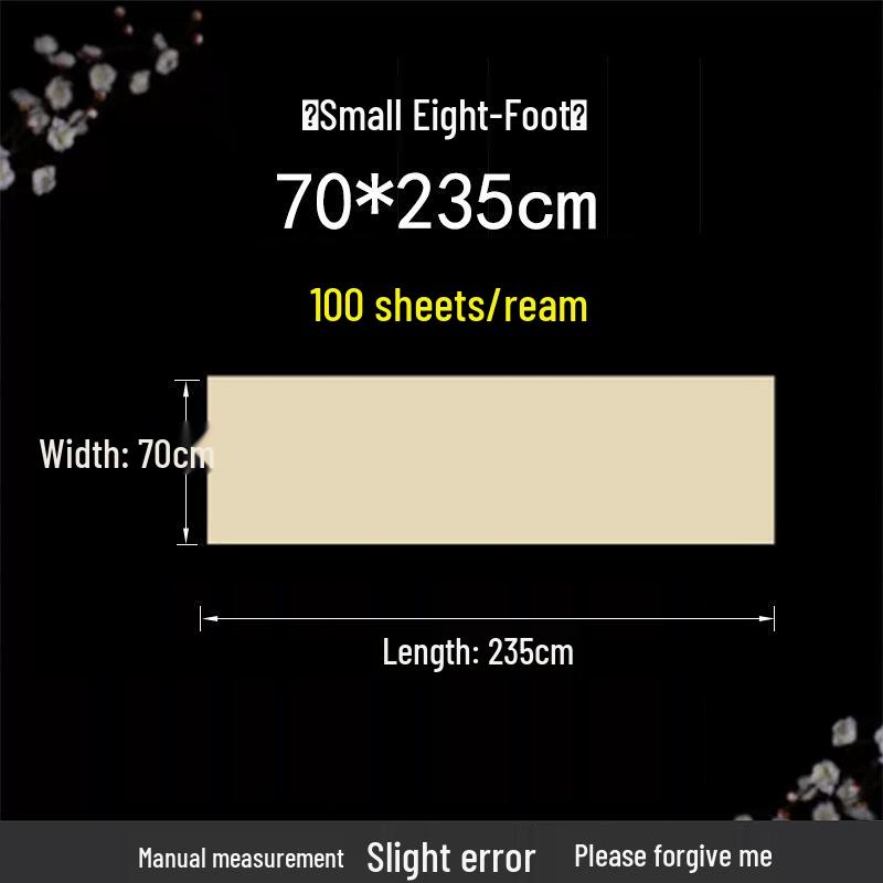 Antique Deckle-Edge Bamboo Pulp Calligraphy Practice Paper for Beginners