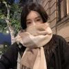 Warm Thick Plaid Imitation Cashmere Autumn and Winter Tassel Scarf