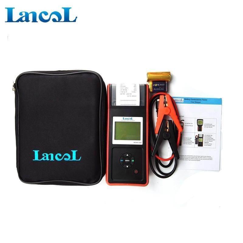 Тестер системы аккумулятора Lancol Micro 568 со встроенным термопринтером Автомобильный тестер аккумулятора Цифровой автомобильный анализатор CCA100-2000