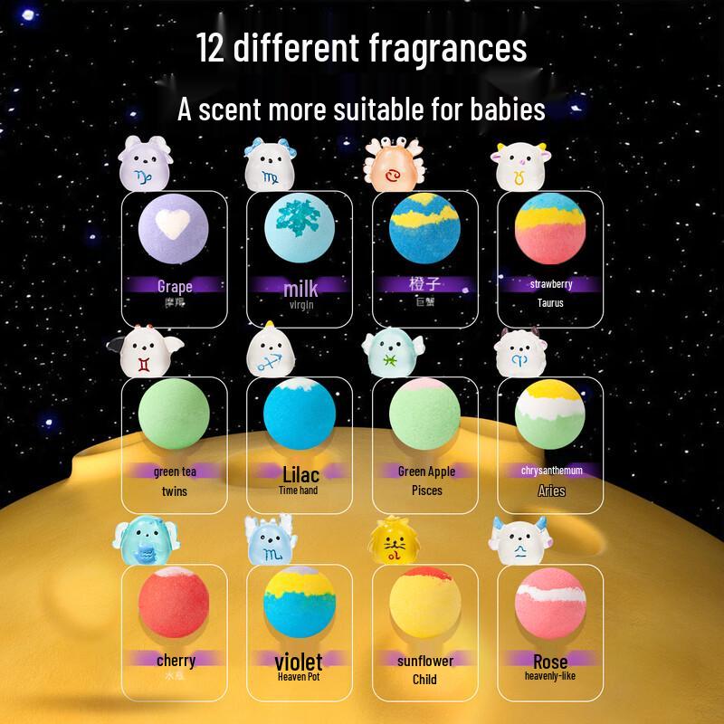 IYOKUJI CLUB Детский набор бомбочек для ванны «Фруктовое созвездие»