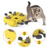 Interactive Cat Toy Cat Treat Puzzle Toy Mole Design Slow Feeder Pet Training Toy Treat Dispenser for Indoor Cats Kittens Exercise Entertainment