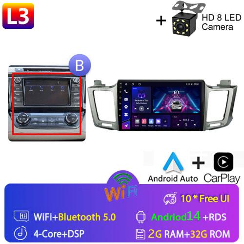 Для Toyota RAV4 Rav 4 XA40 2012 - 2018 Android Car Radio Multimidia Video Player Navigation GPS Carplay Touch Screen Auto Stereo