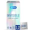 DUREX INVISIBLE EXTRA THIN 12 UDS