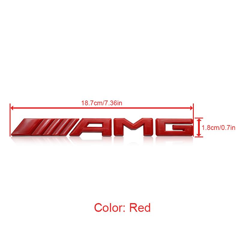3D ABS AMG Logo Badge Sticker Rear Trunk Emblem Decal High-Quality Car Exterior Styling Accessories