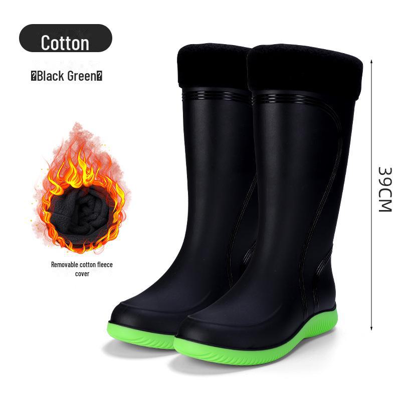 Водонепроницаемые нескользящие резиновые сапоги унисекс для работы и моды