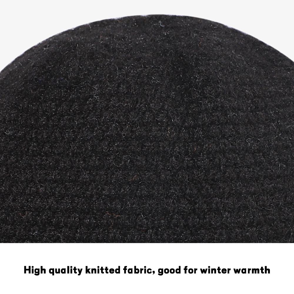Регулируемая тюбетейка унисекс, теплая вязаная шапка без полей в стиле хип-хоп