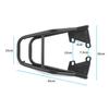 Black Motorcycle Tail Luggage Rack Tool Box Bag Mounting Bracket Seat Extension