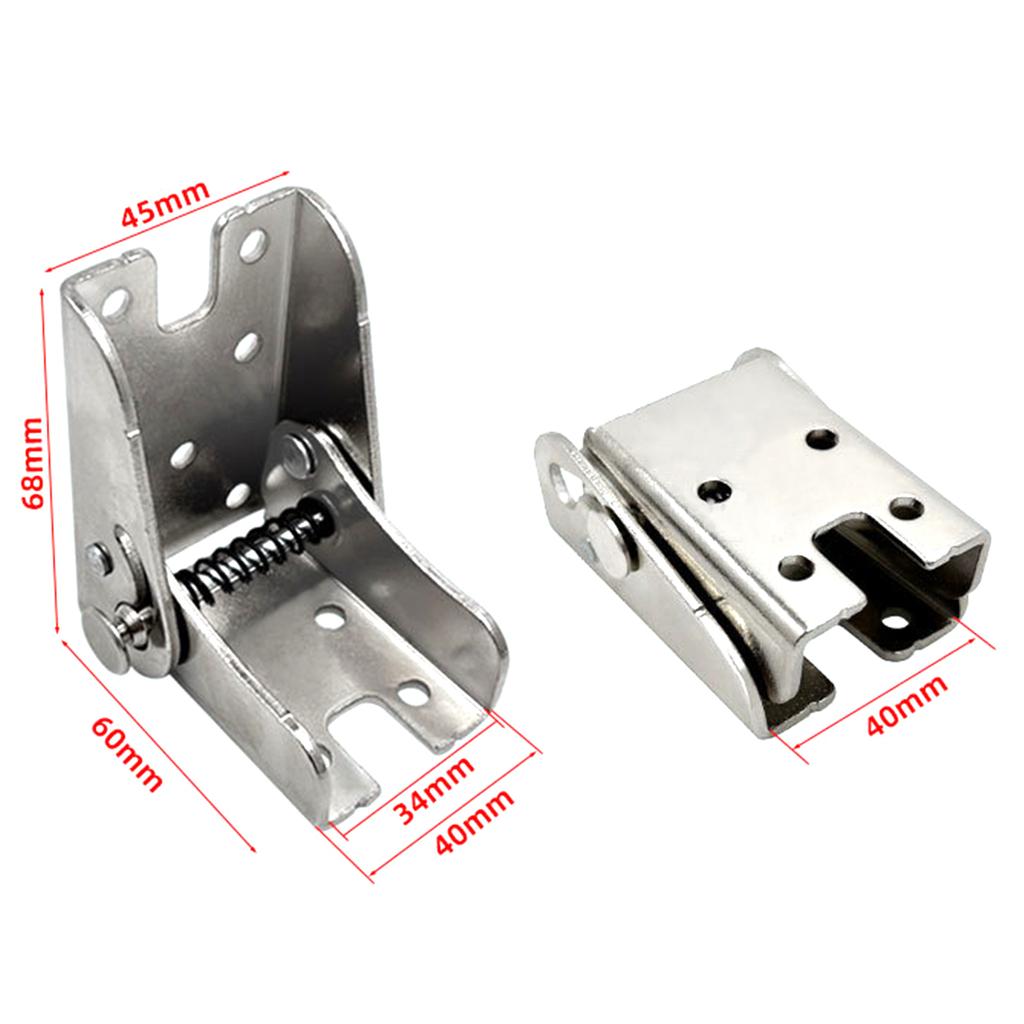 Sofa Invisible Folding Hinge 90 Degree Right Angle Self-Locking Folding Furniture Hardware Dining Table Connection Foot