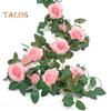 6,5 футов искусственная роза лоза искусственная цветочная гирлянда искусственный цветок розы подвесная лоза для свадебной арки сад стена фон декор