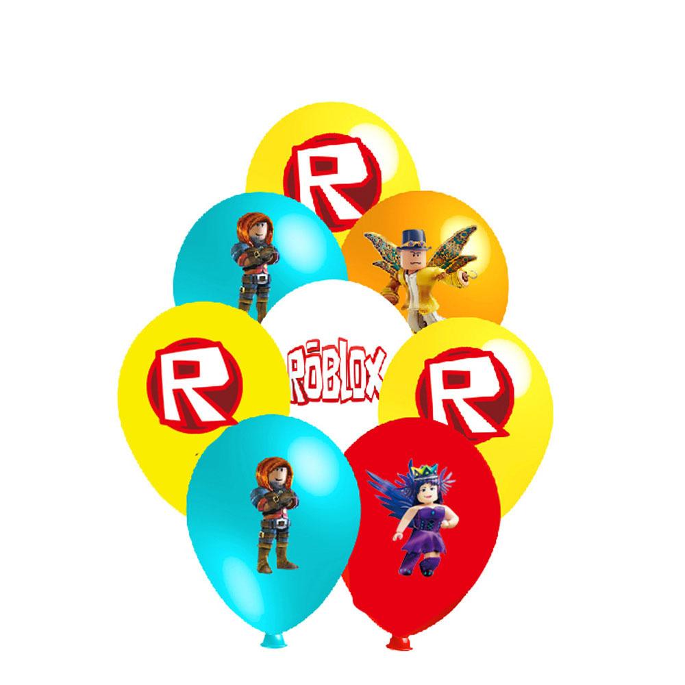 Тема Roblox Детские Подарки на День Рождения Подарочные Пакеты Браслеты-Хлопушки Браслеты на Запястье Воздушные Шары Наклейки Временные Татуировки Украшения