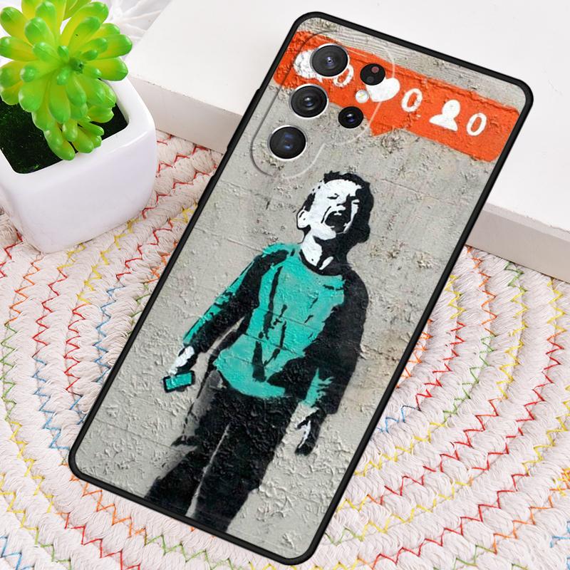 Чехол для телефона Banksy Graffiti Art для Samsung Galaxy note 10 pro S26 Ultra S23 S24 FE S25 S21 S22 PLUS ударопрочный
