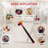 HOUSERAN Rubber Hammer, Plastic Hammer, Small Combination Hammer, Plastic Hammer, Mini, Small, 23mm