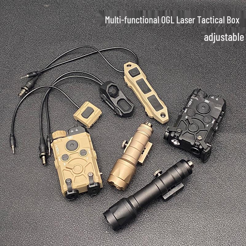 Adjustable Tactical Green Laser & Illuminator PEQ15 DBAL with Tail Switch