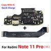 Протестировано для Xiaomi Redmi Note 10 Pro 10s 11 11s Pro 4G 5G USB-порт для зарядки, плата-докер, разъем, основной шлейф FPC, шлейф материнской платы