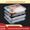 Zeng Yuan Jia 5-Compartment Disposable Plastic Meal Boxes