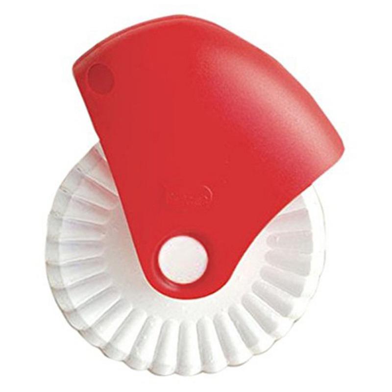 Baking Tool Kitchen Pastry Cutter Wheel Manual Dough Scraper Rolling Cutter for Pizza Pie Crust Edge Sealing Home Cooking Gadget