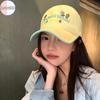 Spring Flower Baseball Cap Sweet Letter Embroidery Fashionable Women's Sun Protection Duckbill Cap