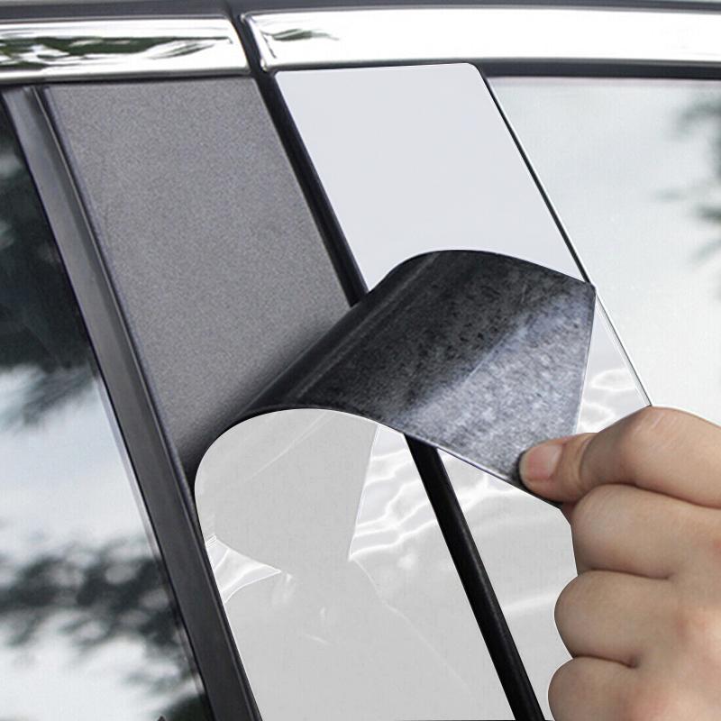 8 шт. автомобильные стойки, накладки на дверные и оконные панели, наклейки на серебристую хромированную колонку для Honda Pilot/Ridgeline 2016-2022, автозапчасти