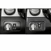 3Pcs Carbon Fiber Interior Headlight Switch Cover Trim For Ford Mustang 2005-09