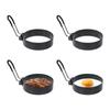 Liroyal Fried Egg Mold of Fried Egg Ring Форма для жареных яиц Яйцеварка Кольцо для яиц Нержавеющая сталь с ручкой Домашняя кухня Инструмент для приготовления пищи (Набор 4)