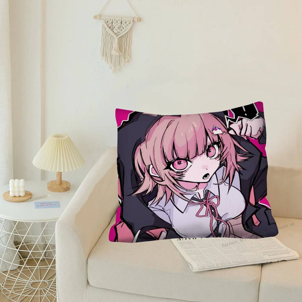 1 шт. Аниме D-Danganronpas-Милая наволочка Модная квадратная наволочка Спальня Диван Комната Ins Декор Отдых