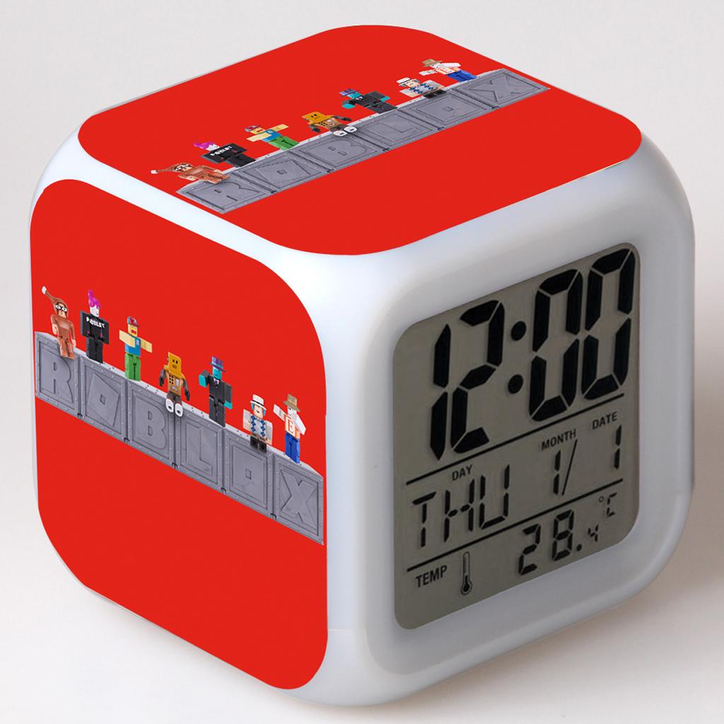 Printing Glowing Alarm Led Color Change Digital Colorful Luminous Clock