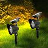 Садовые фонари Ландшафтное украшение IP65 Водонепроницаемые для газона двора дорожки дерева Отдельная лампа уличный светодиодный солнечный прожектор