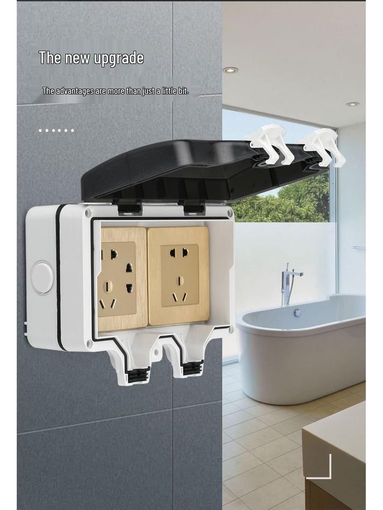 British Outdoor Waterproof IP66 Socket, European/German Standard Waterproof Box