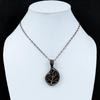 Tree Of Life Ammonite Fossil Pendant Copper Wire Wrapped Pendant Gemstone Jewelry Handmade Pendant Gift For Mother Copper Wire Wrap Jewelry