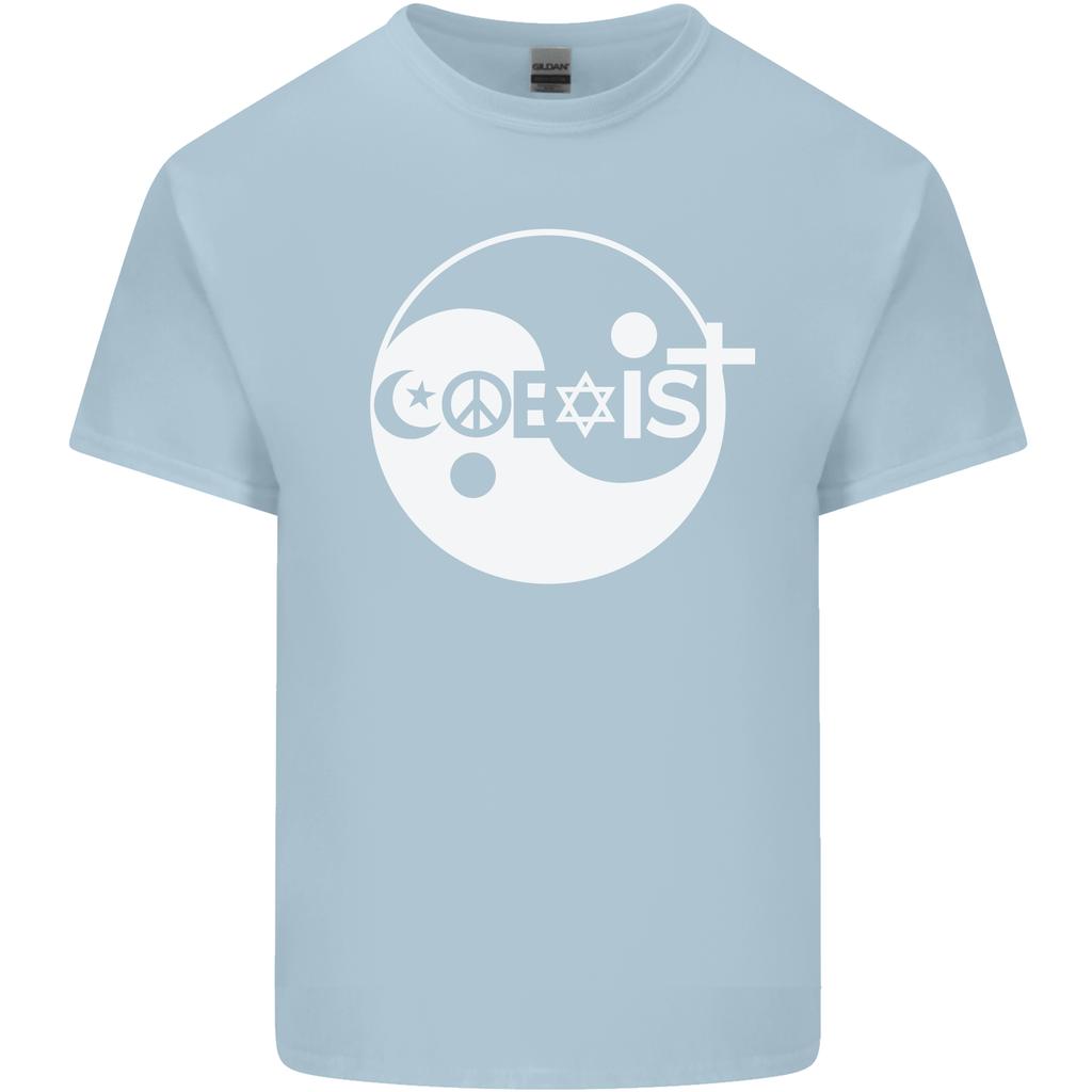 Coexist World Peace Love Religion Hippy Anti War Unisexs Light Cotton TShirt