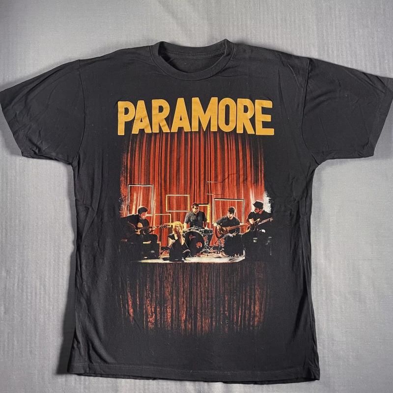 Винтажная хлопковая футболка Paramore Американская рок-группа Концертный тур Monumentour Короткий рукав Лето Мужская Женская Ретро Y2K Уличная одежда